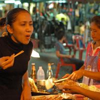 Street eating Bangkok style